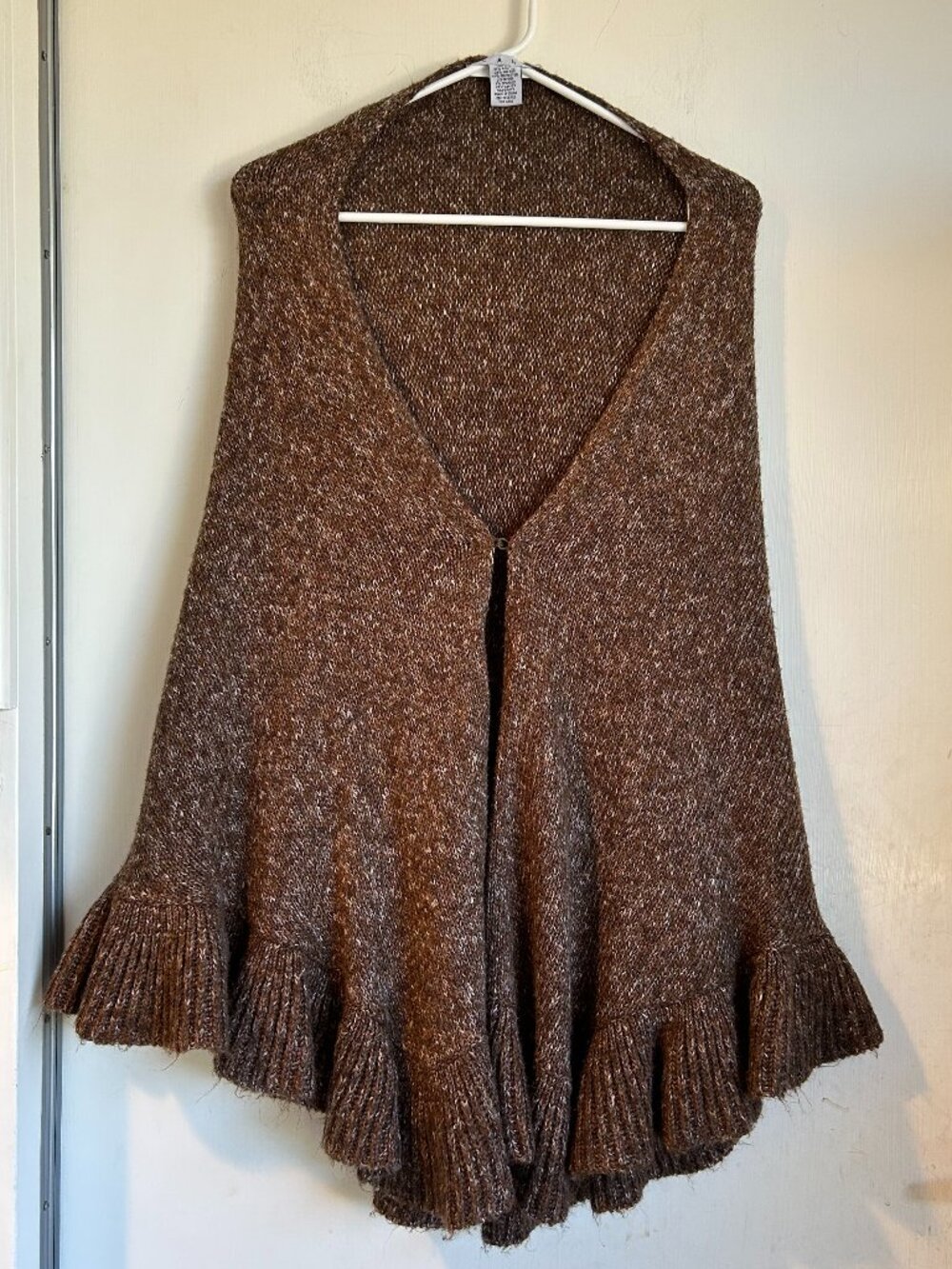 CAbi - Mocha Knit Poncho Sweater